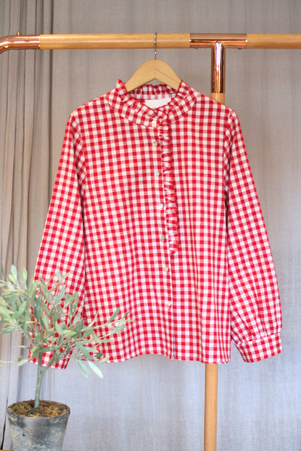 Gingham Top | Red