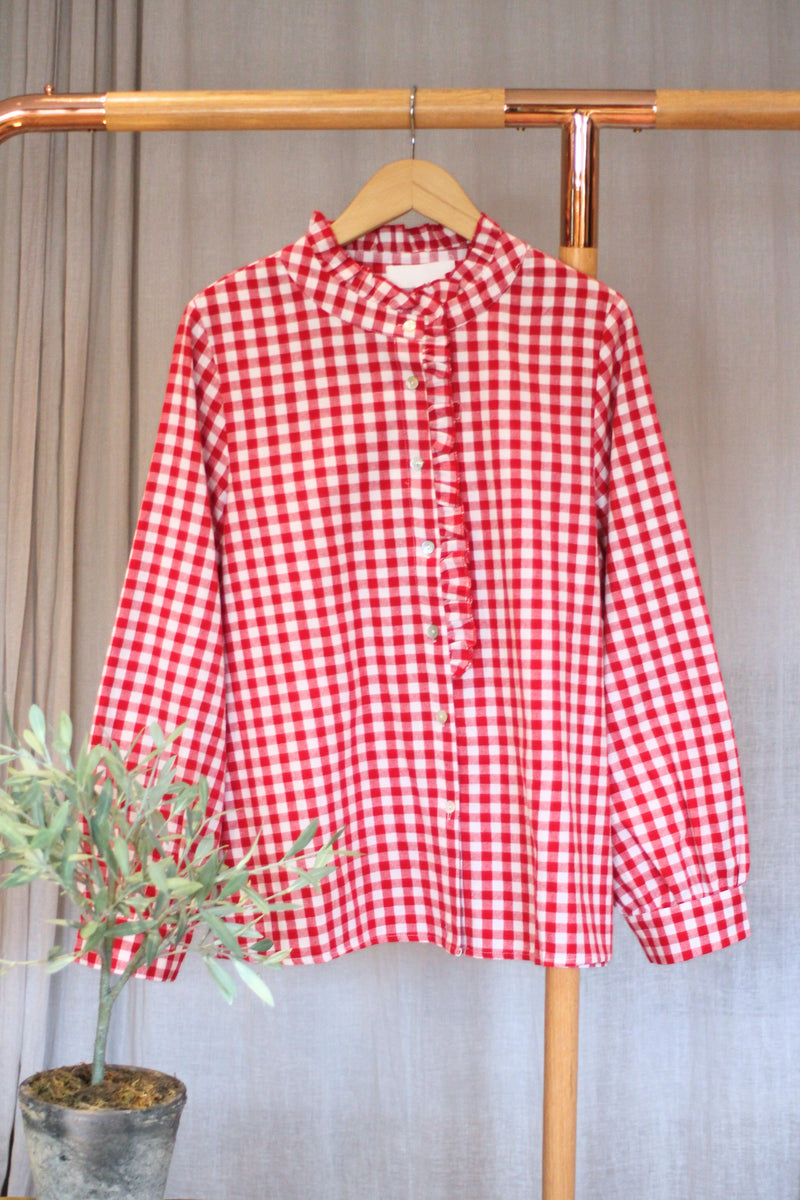 Gingham Top | Red