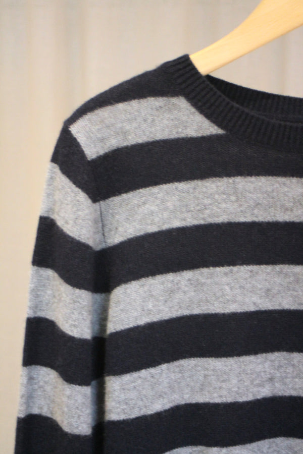 Stripe Crew | Navy/Cloudy