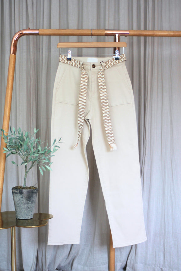 Marie Stretch Chinos | Beige