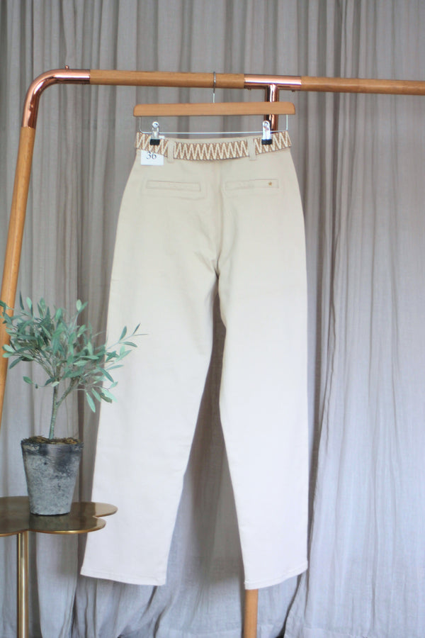 Marie Stretch Chinos | Beige