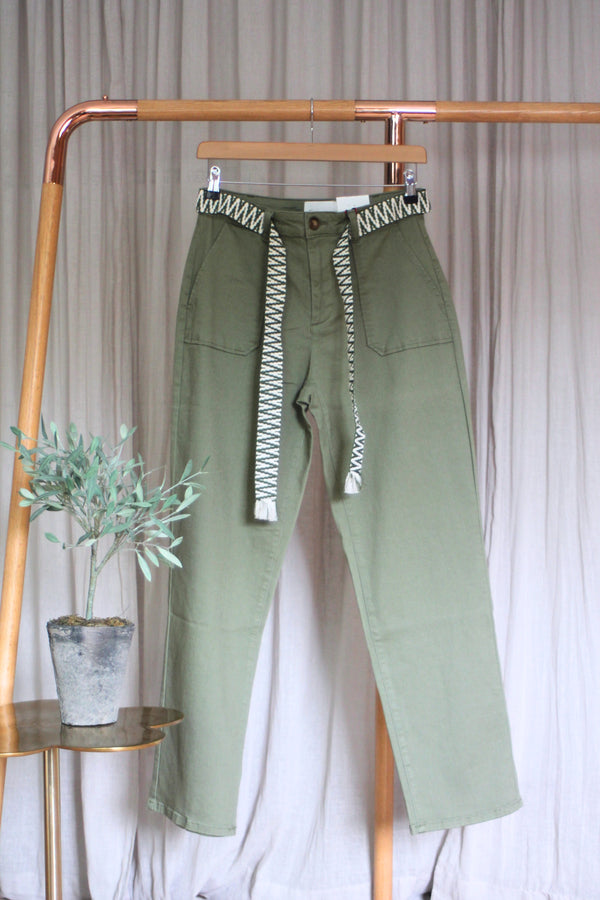 Marie Stretch Chinos | Khaki