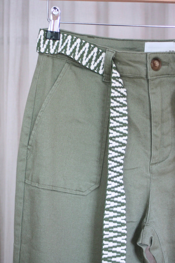 Marie Stretch Chinos | Khaki