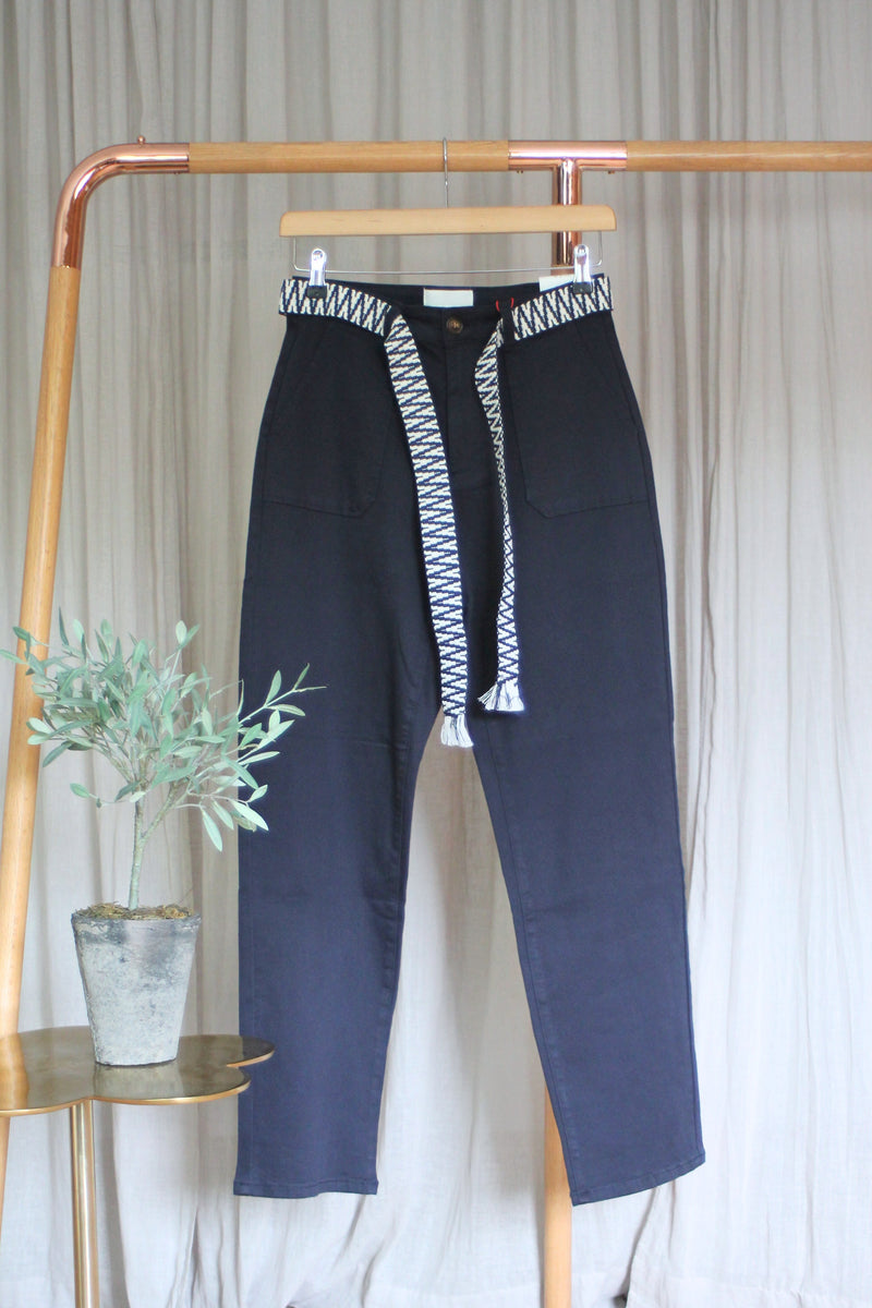 Marie Stretch Chinos | Navy