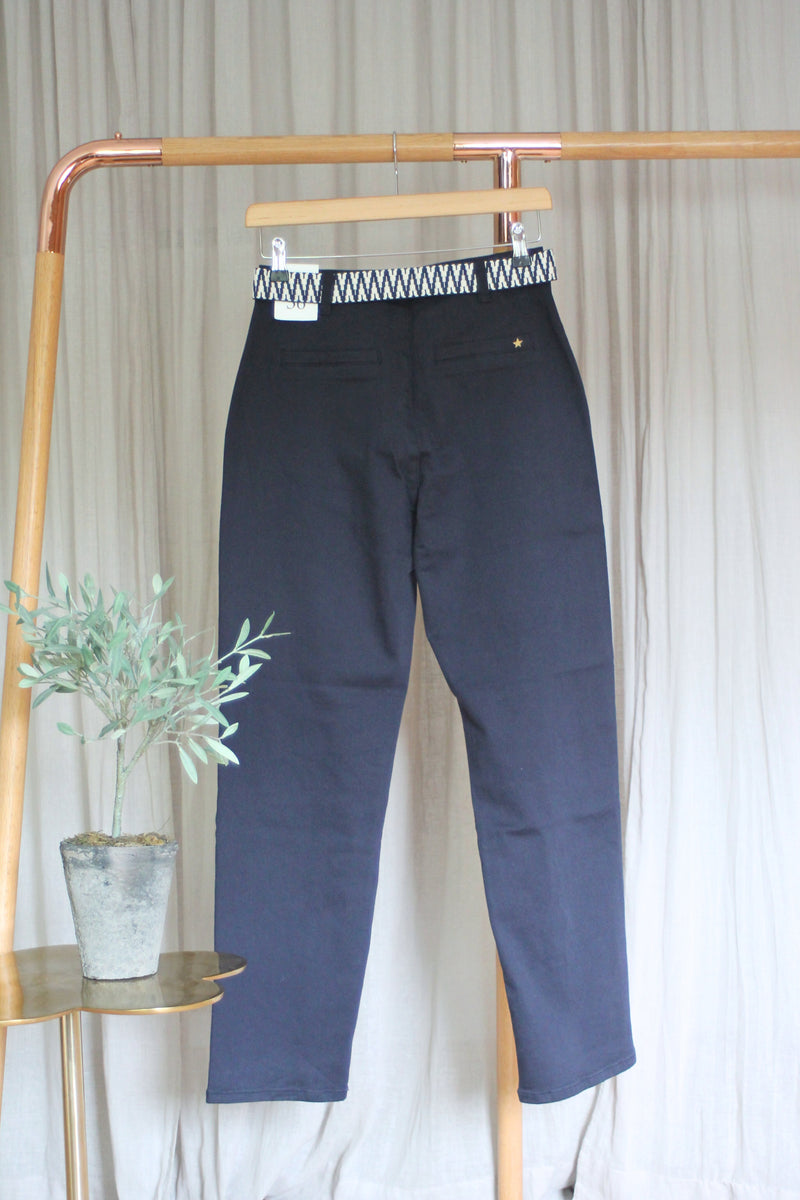 Marie Stretch Chinos | Navy