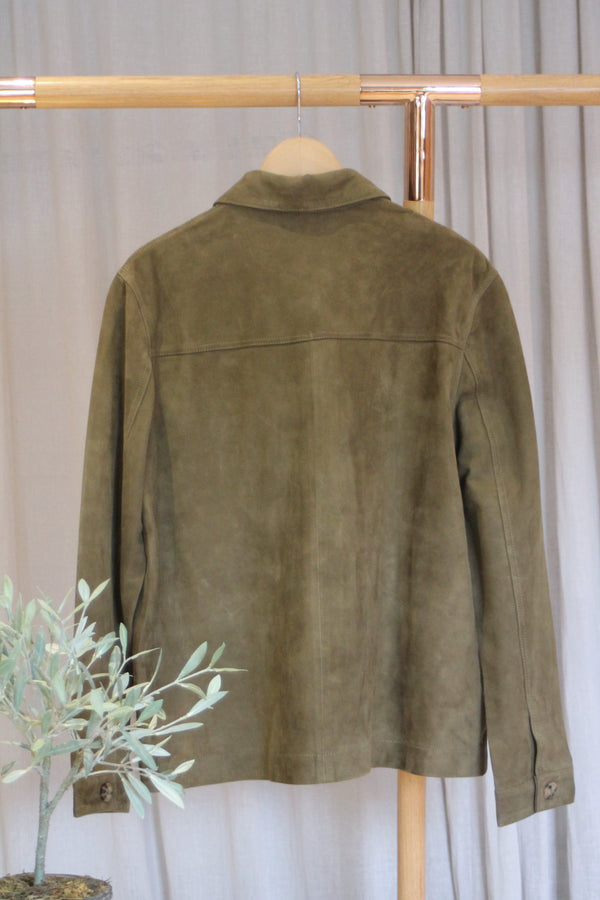 Suede Jacket | Khaki