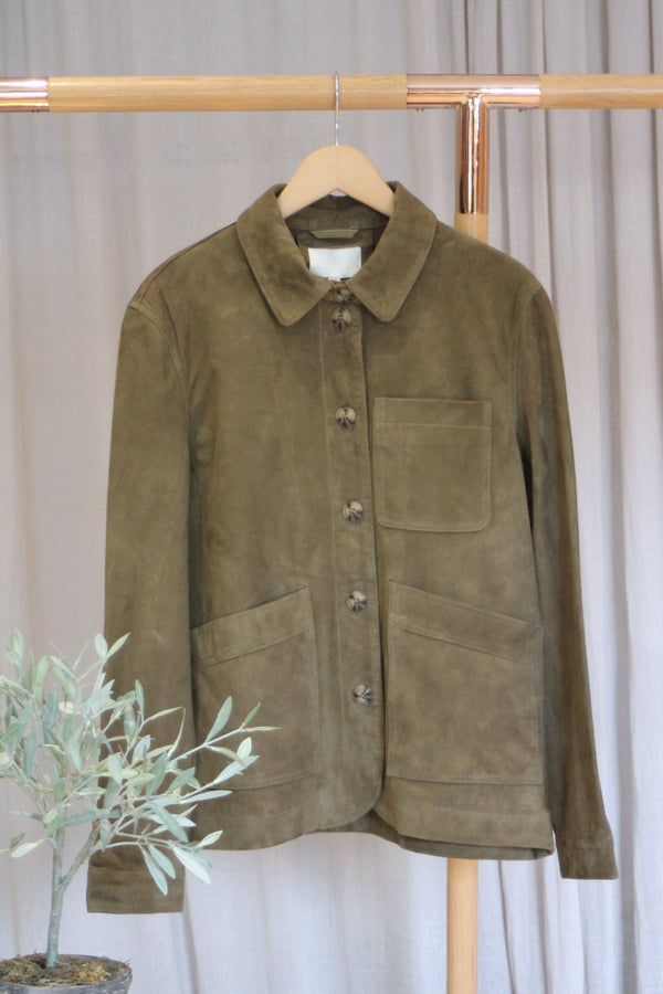 Suede Jacket | Khaki