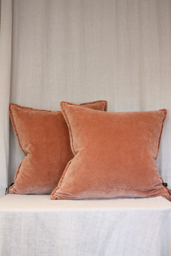 Square Velvet Cushion | Mocha