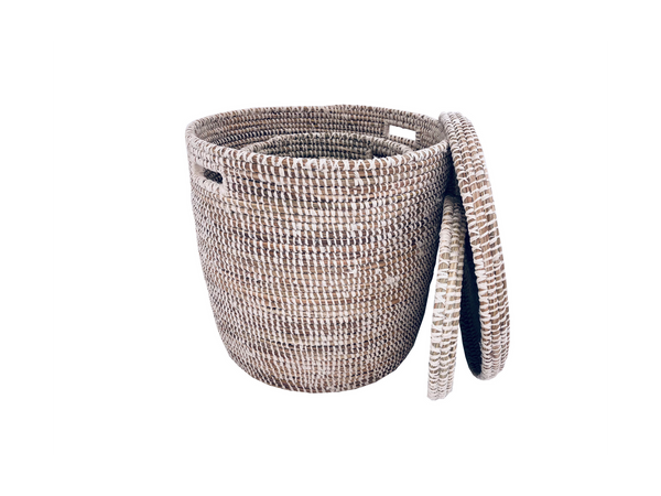 Laundry Basket | White Fabric