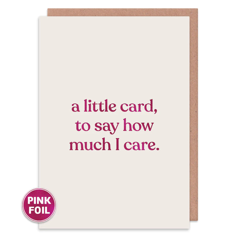 How Much I Care Card